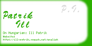 patrik ill business card